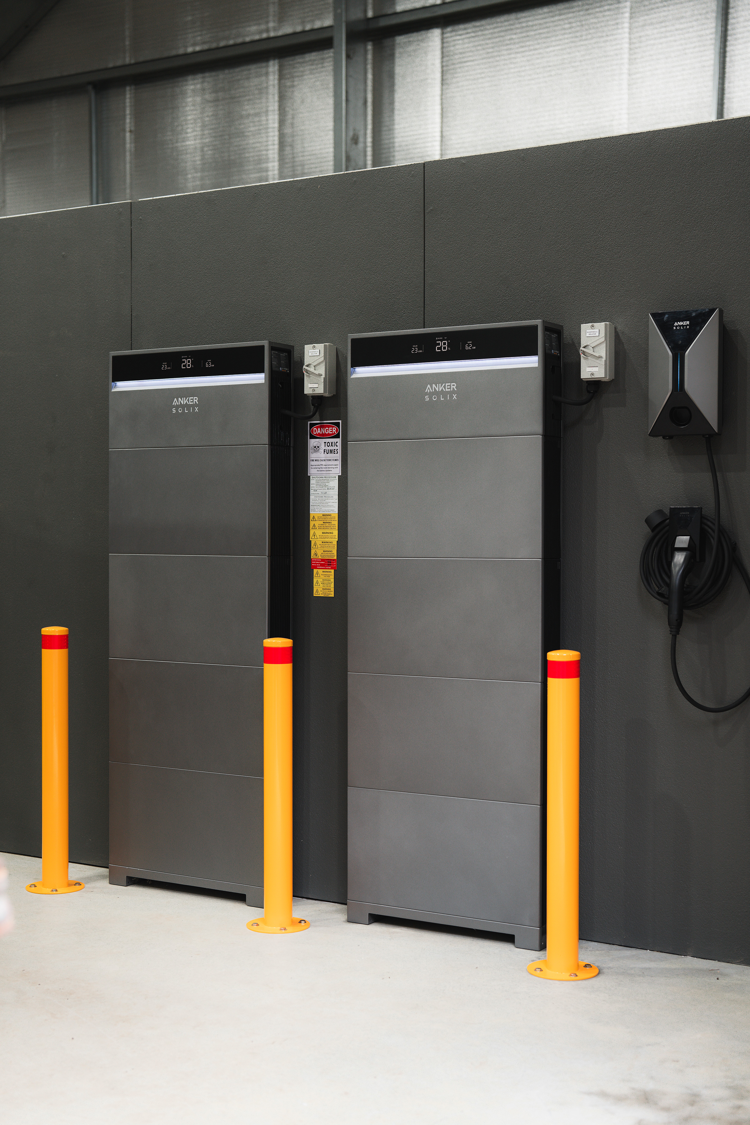 Finished Anker SOLIX X1 battery and inverter system.
