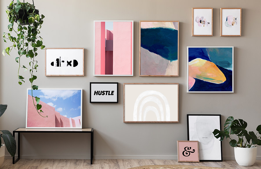 How To Style Abstract Art Prints In Your Home Hunting For
