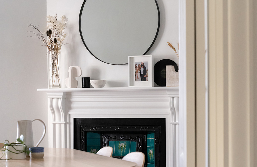 How To Style A Mantel Hunting For George, Can You Lean A Mirror On Mantle